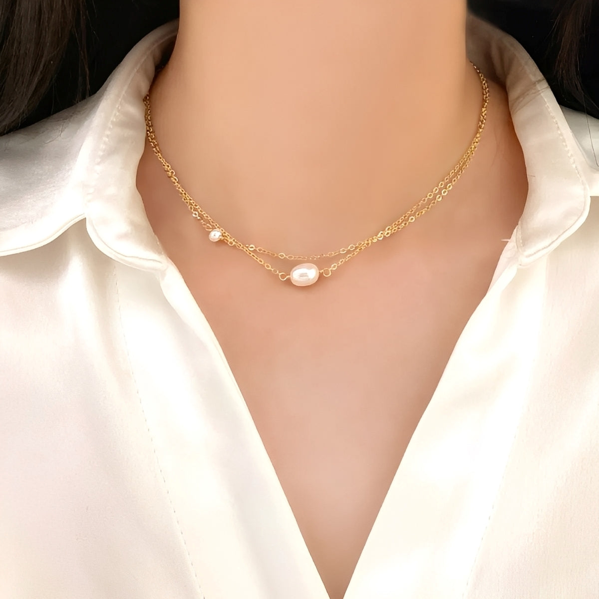 Marina – Süßwasserperlen-Halsband