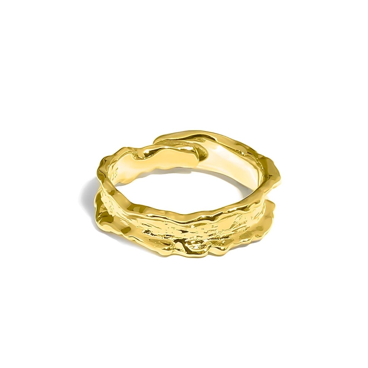 Sara – Vintage Goldring geschmiedet
