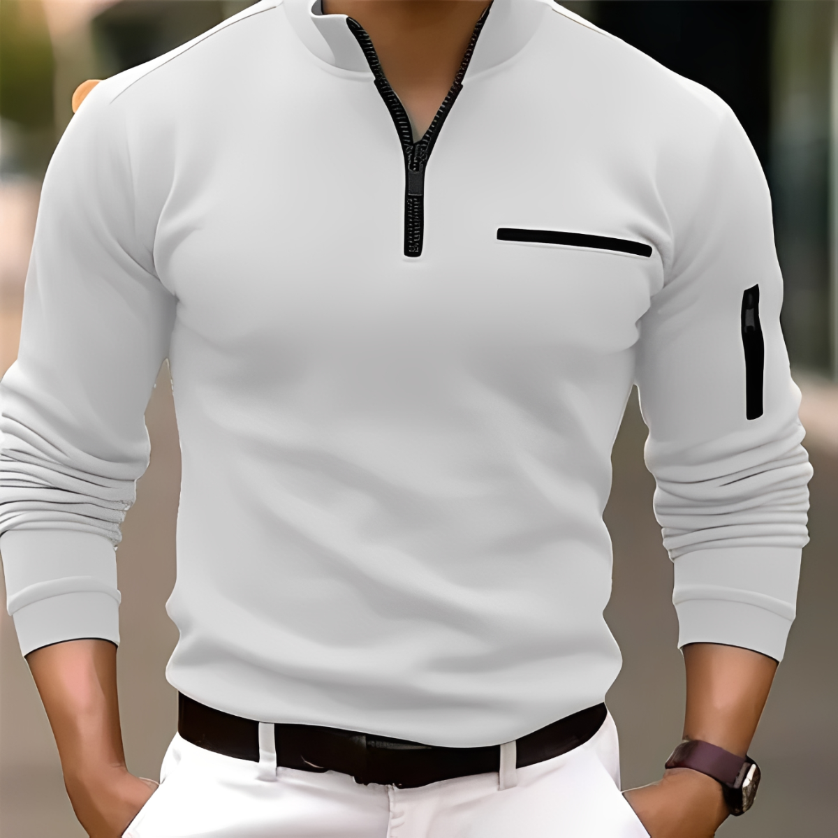 Marco - Modischer Pullover mit Zipper