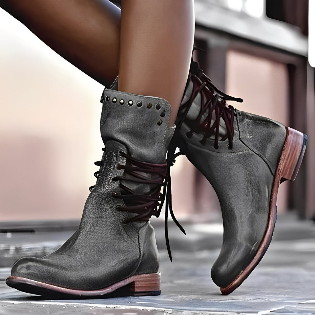 Lenora - Klassische Damenstiefel mit niedrigem Absatz