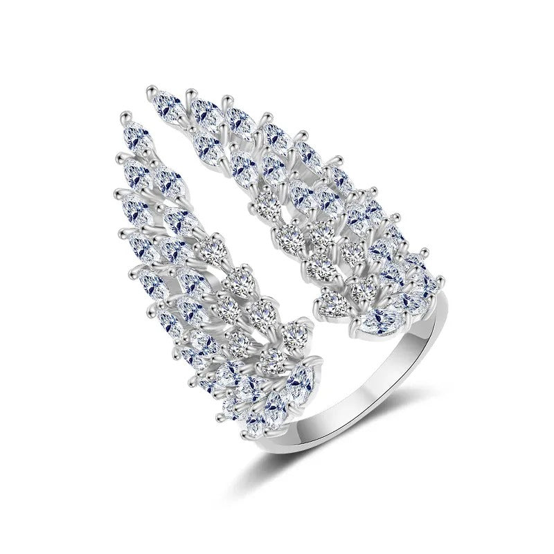 Isaline – Engelsschwingenring aus Silber