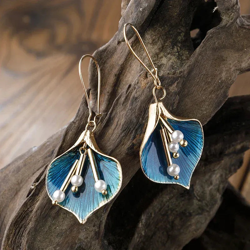 Yara – Vintage Silber Lotusblumenohrringe