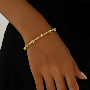 Amy – glänzendes goldenes Armband