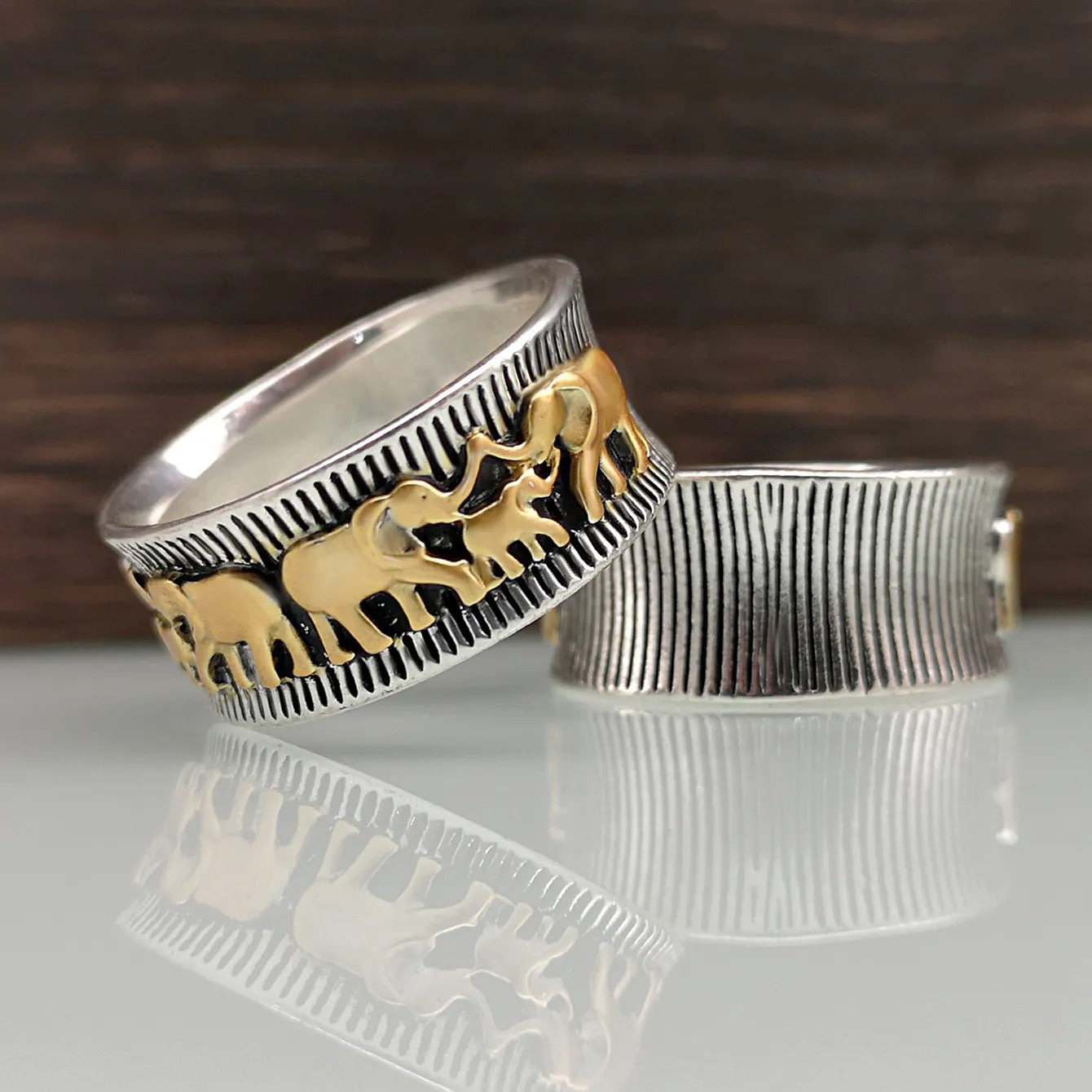 Eli – Vintage goldener Elefantenring