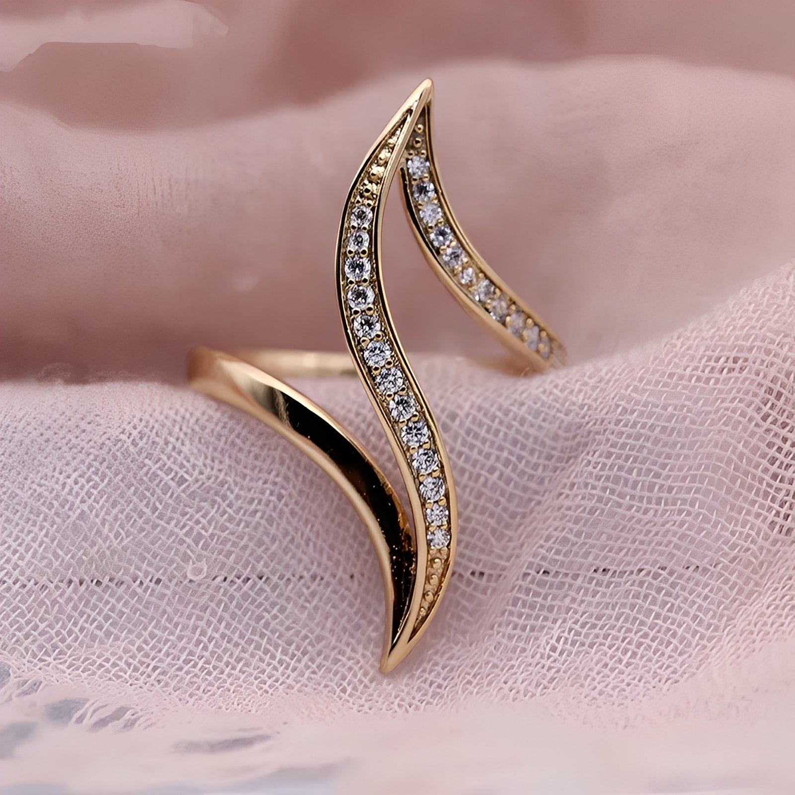 Brianna – Goldring mit Diamanten