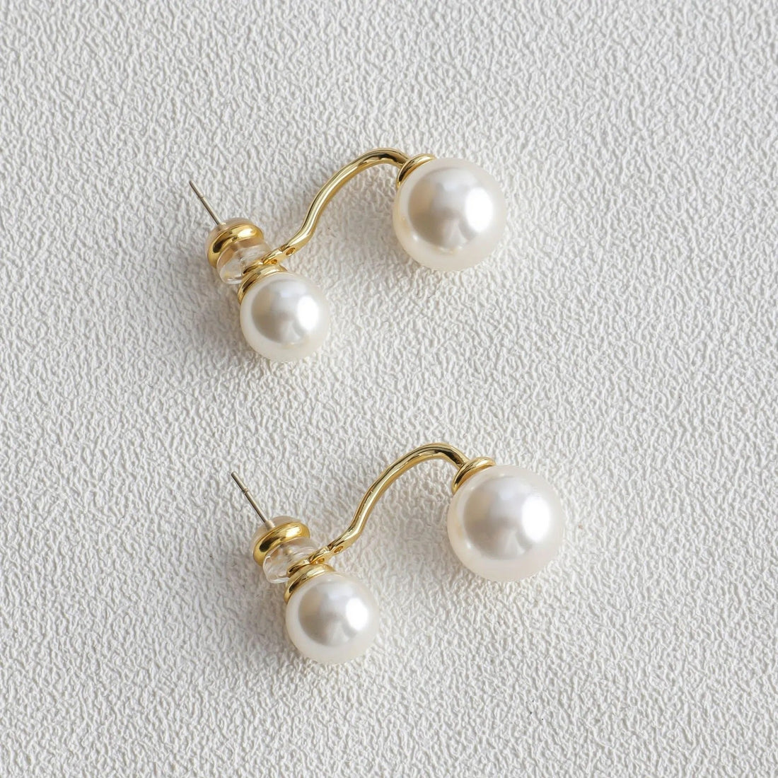 Mav – Elegante doppelte Perlenohrringe