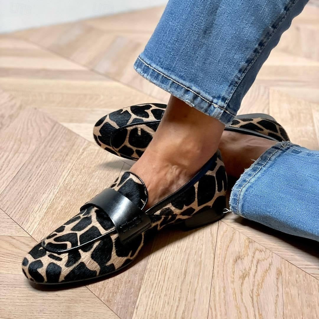 Katherina - Damen-Loafer mit schwarzen Akzenten