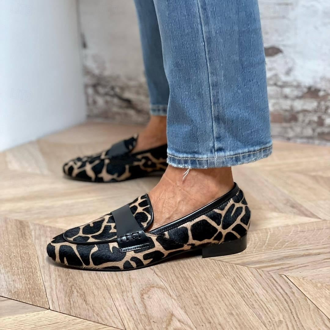 Katherina - Damen-Loafer mit schwarzen Akzenten