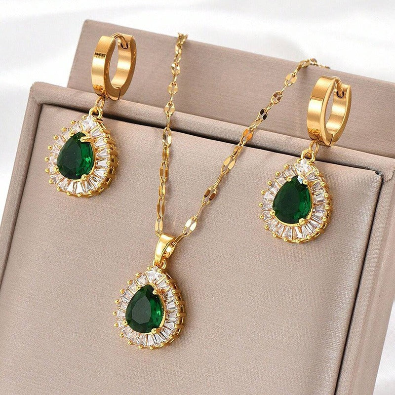 Rheya – Elegantes Set Lysandelle aus Gold und Kristall
