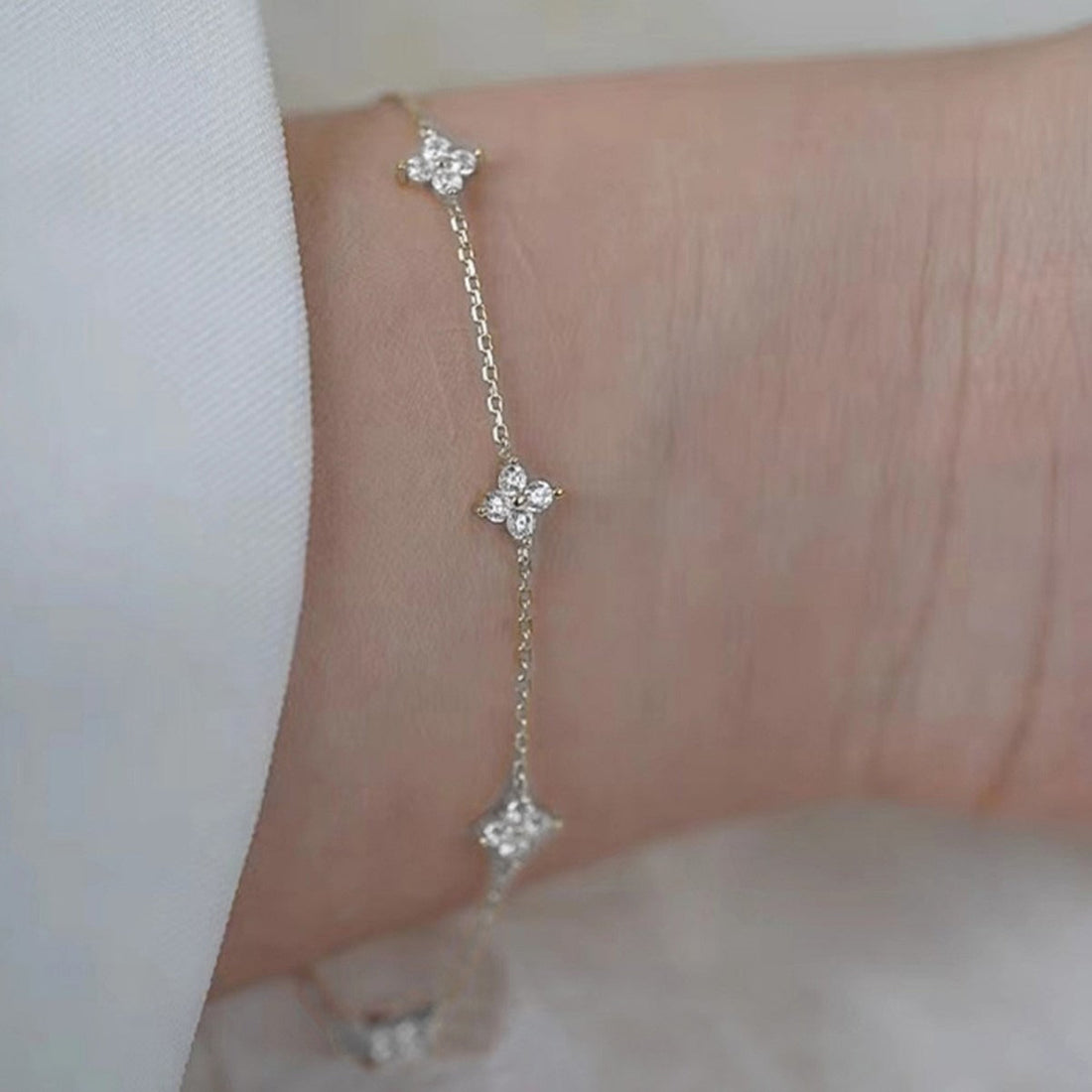 Soline – Armband mit klarem Kristall