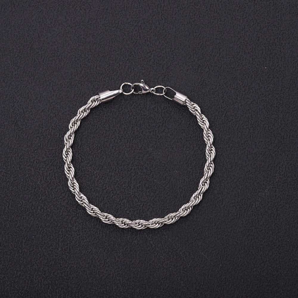 Mila – Geflochtenes Armband aus Edelstahl