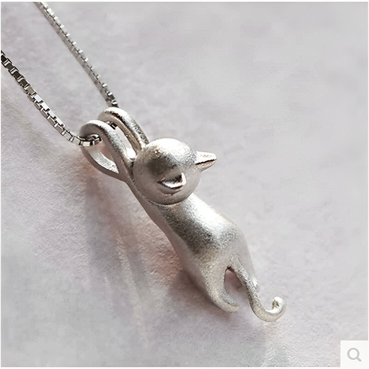 Mina – Verspielt Silber 925 Katzenhalskette