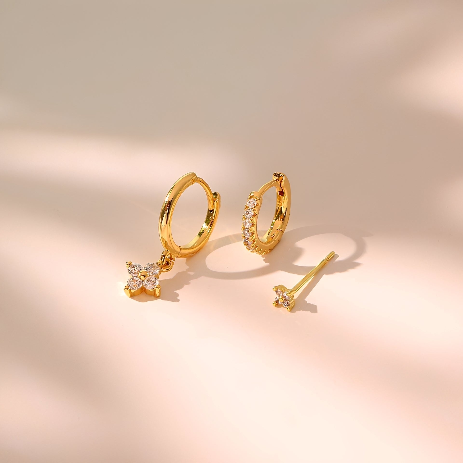 Selena – Set aus Clip-Ohrringen mit Zirkonia