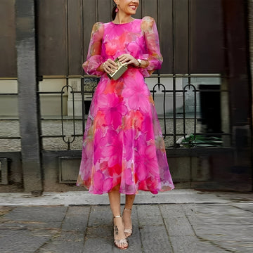 Shelley - Elegantes Midikleid mit Floralmuster für Damen