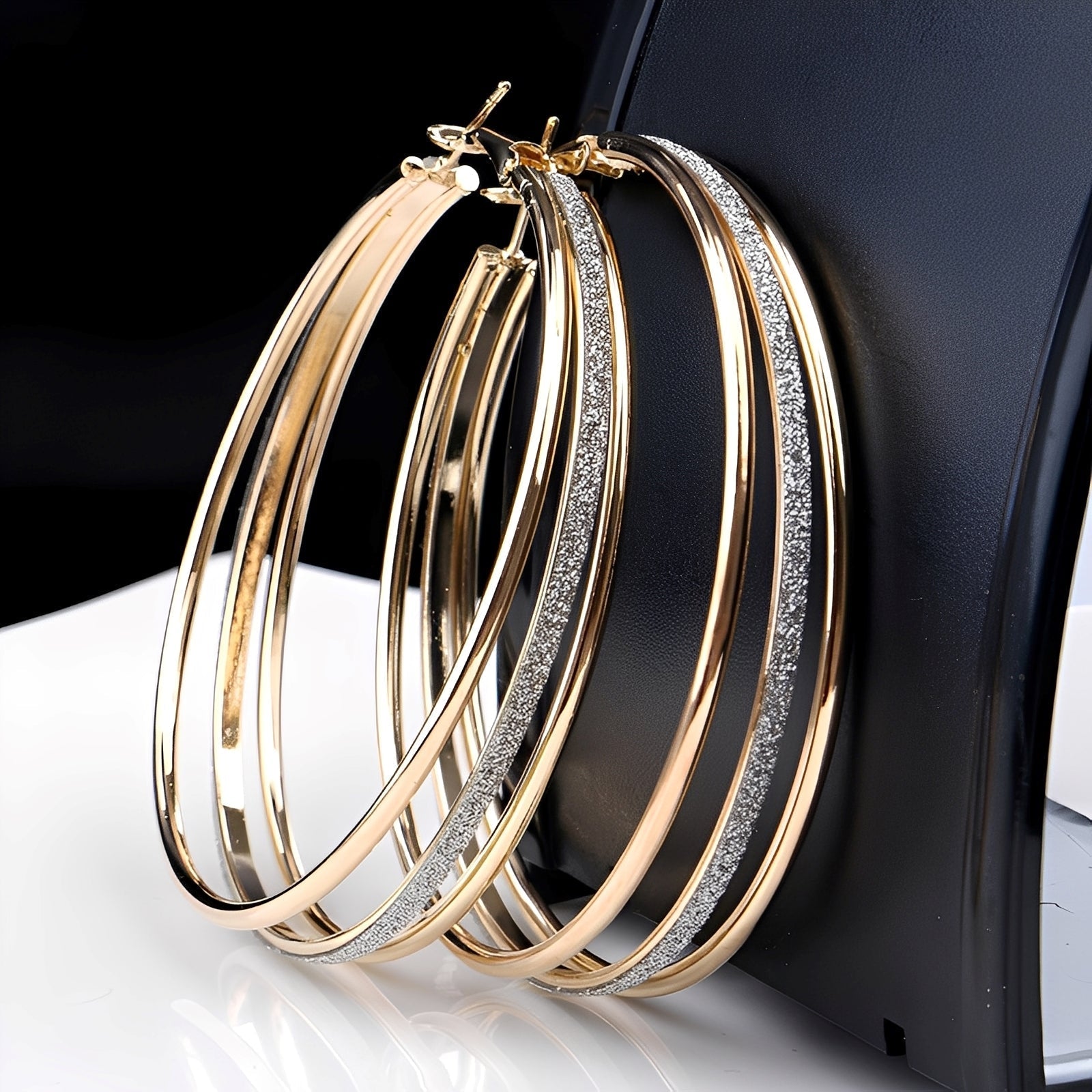 Nori – Vintage-Ohrringe mit Goldüberzug und Diamanten
