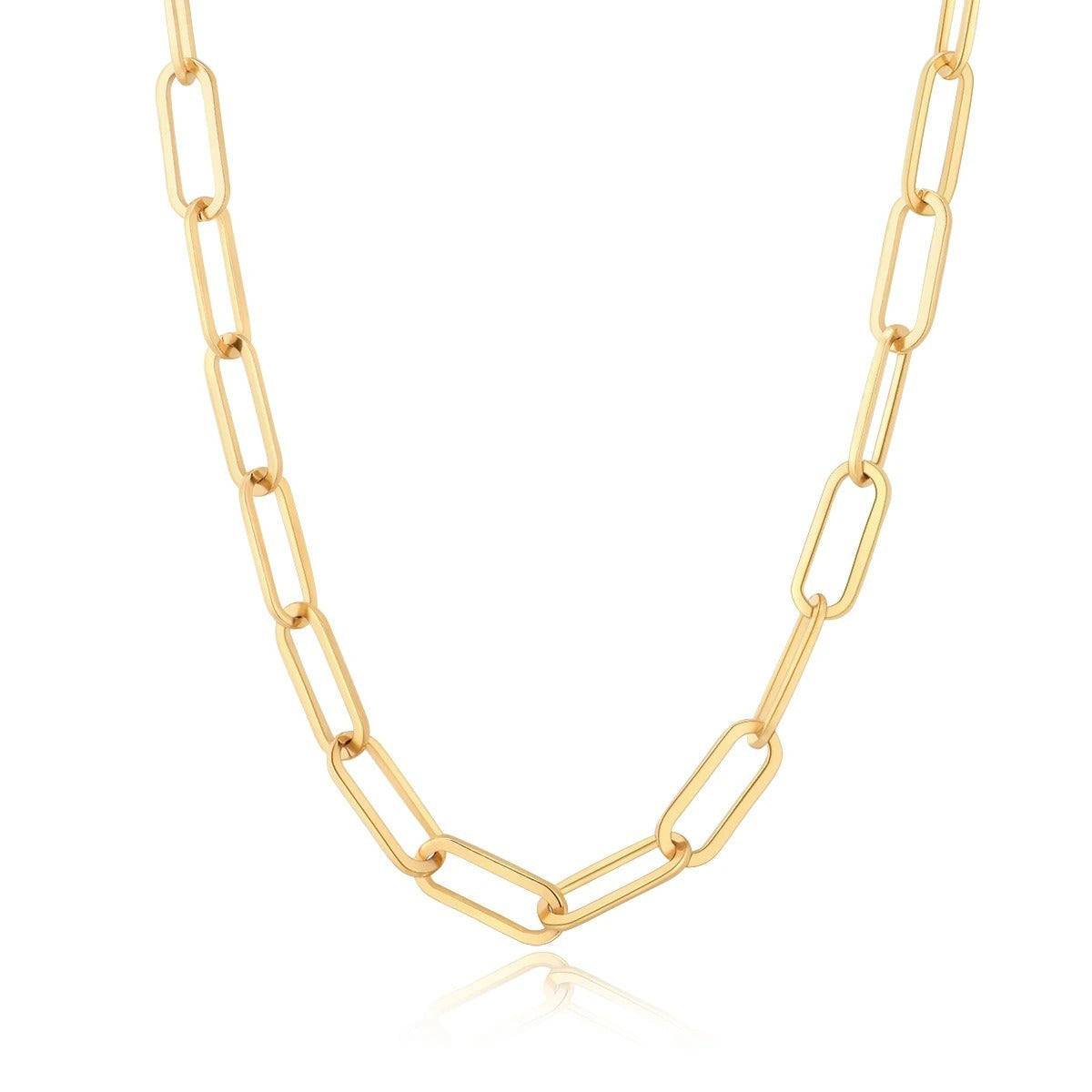 Lena – Paperclip-Halskette aus 18K Gold