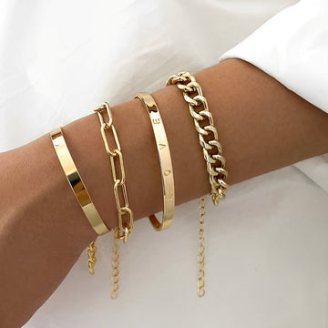Elari – Set aus 4 eleganten Armbändern für das Handgelenk