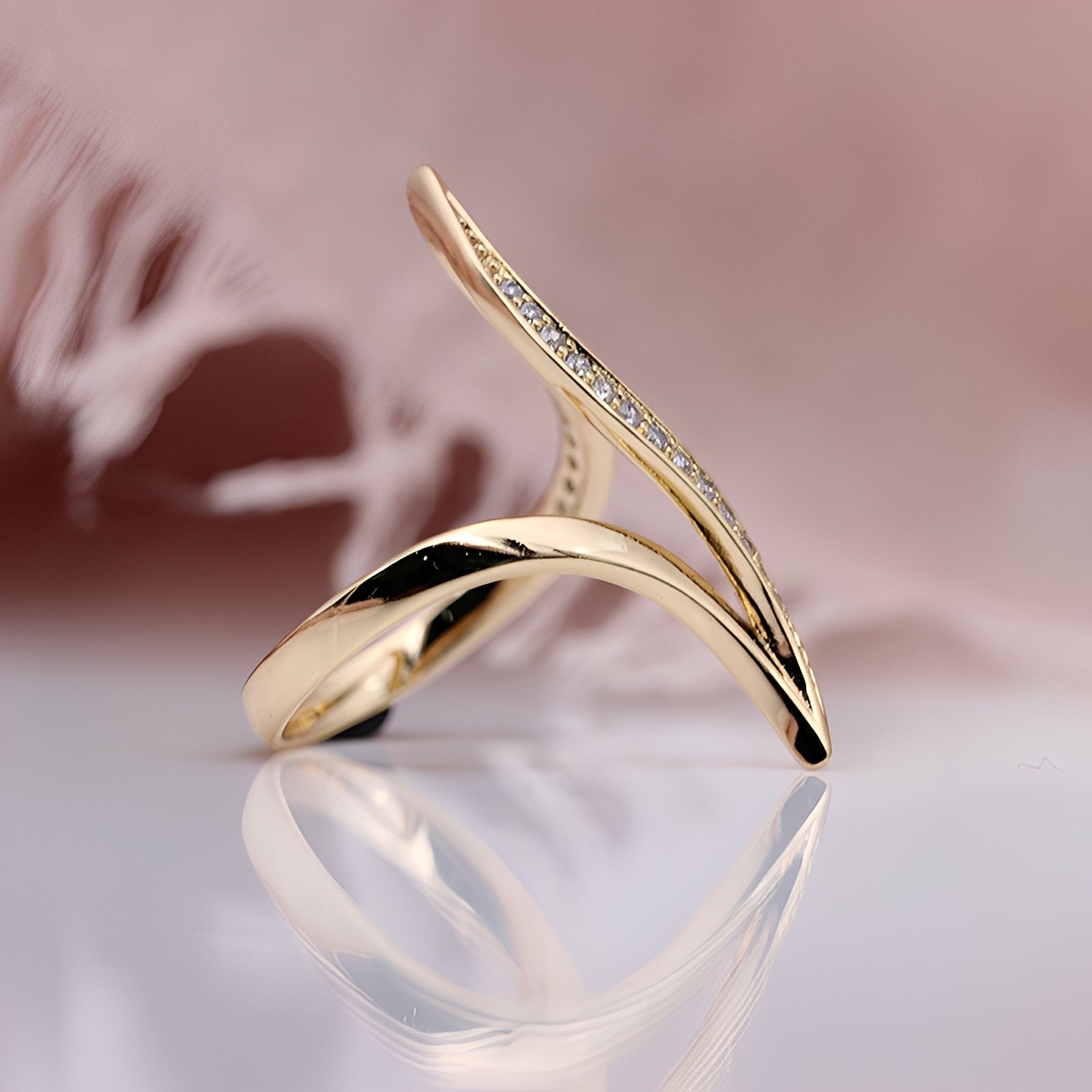Brianna – Goldring mit Diamanten