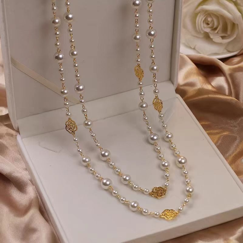 Collen – Elegante Goldhalskette mit Perle