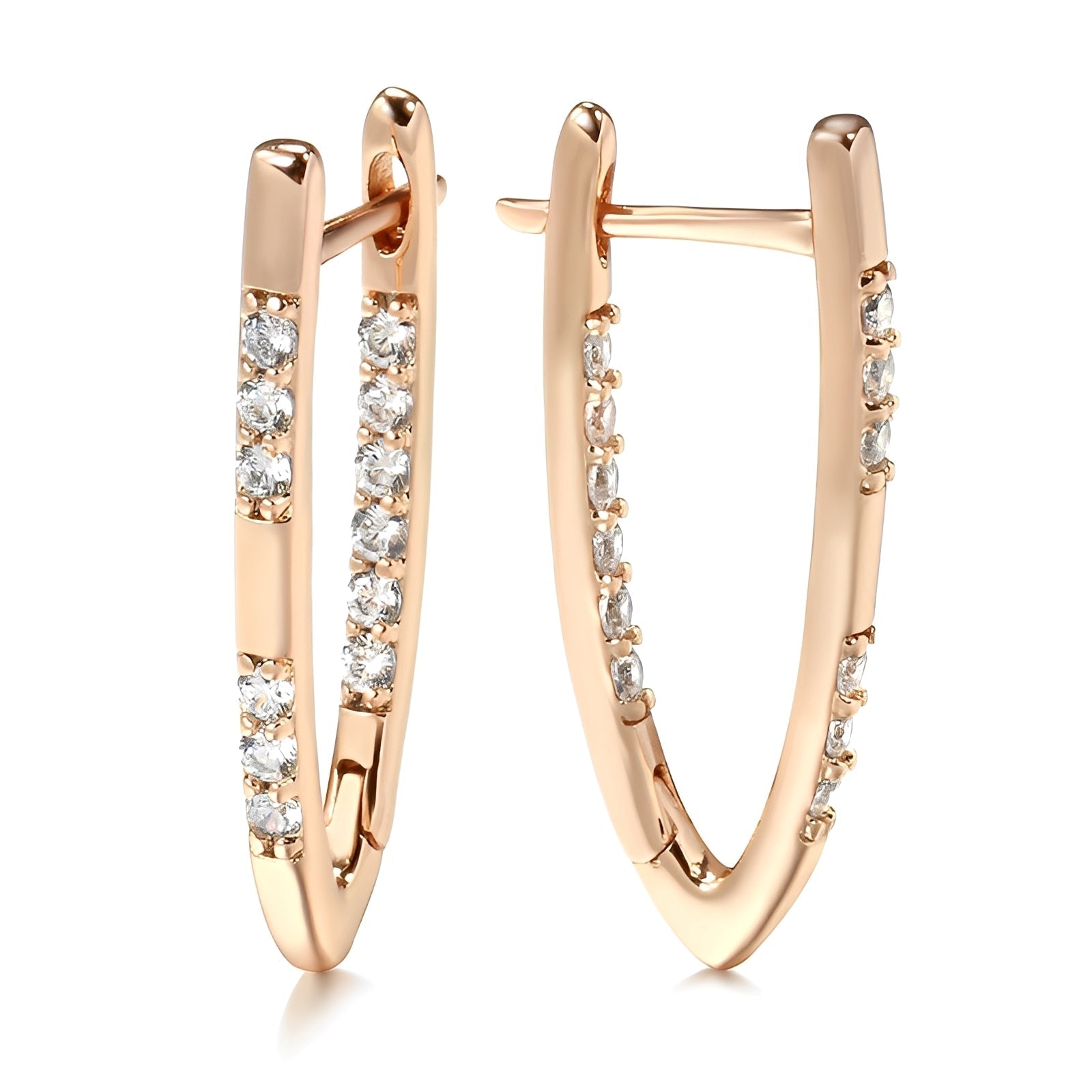 Cleah – Elegante Ohrringe aus goldenem Zirkonia