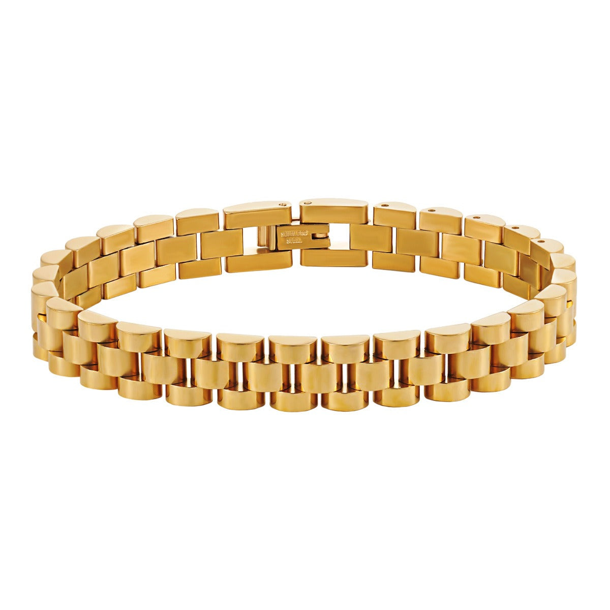 Bianca – Cubanische Kettenarmband im Uhrenstil