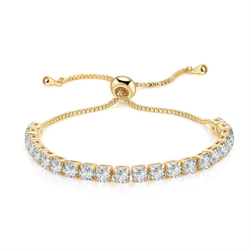 Nami – Glänzendes Tennisarmband in Opal