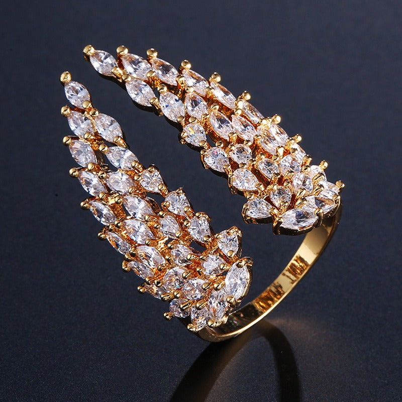 Isaline – Engelsschwingenring aus Silber