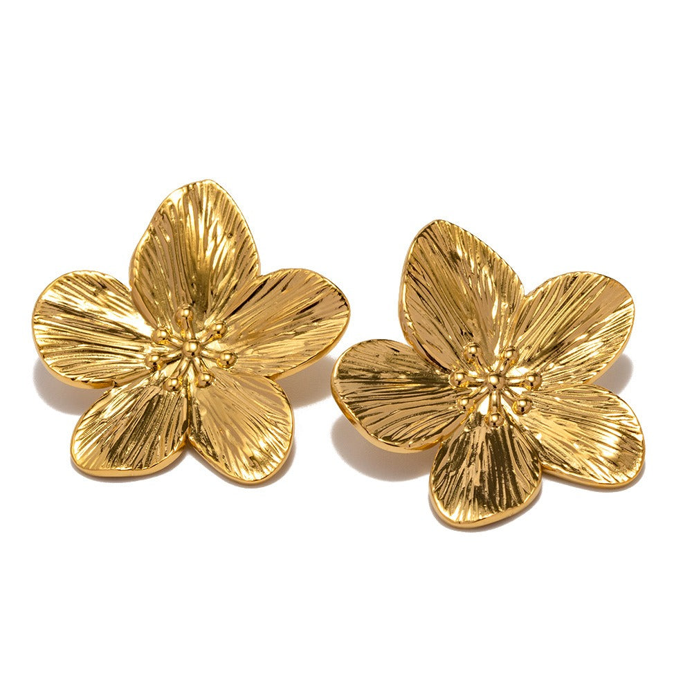 Rianne – Blumenohrringe aus Gold