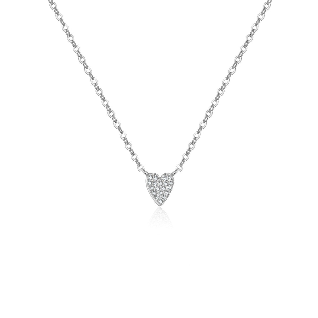 Juliet – Herz-Halskette aus 925 Sterling Silber mit Diamant