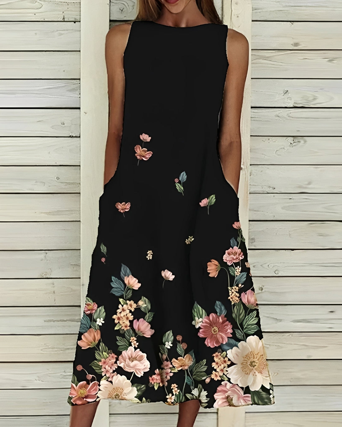 Josephine - Elegantes Damenkleid mit Blumenmuster