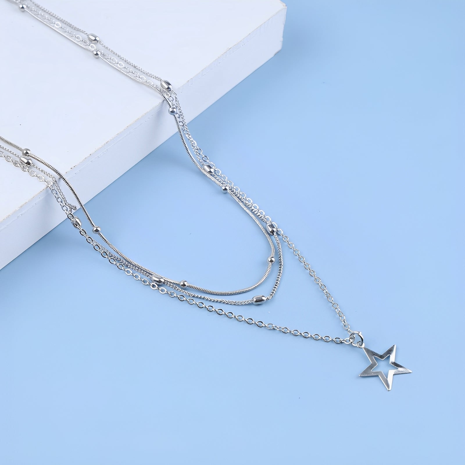 Elly – Vintage-Silberhalsband mit Stern