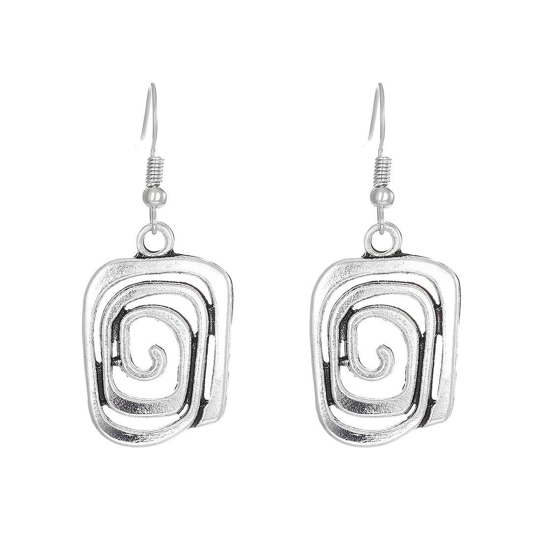 Kaia – Boho-Ohrringe aus Silber mit Spiraldesign