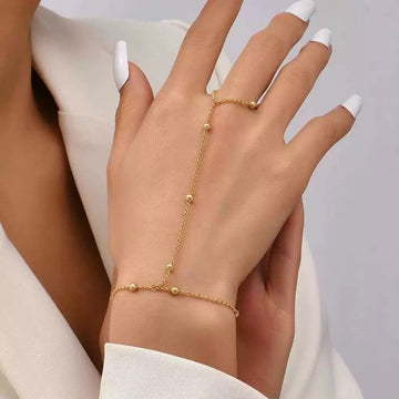Lisa – Perlenkette und Handschuharmband