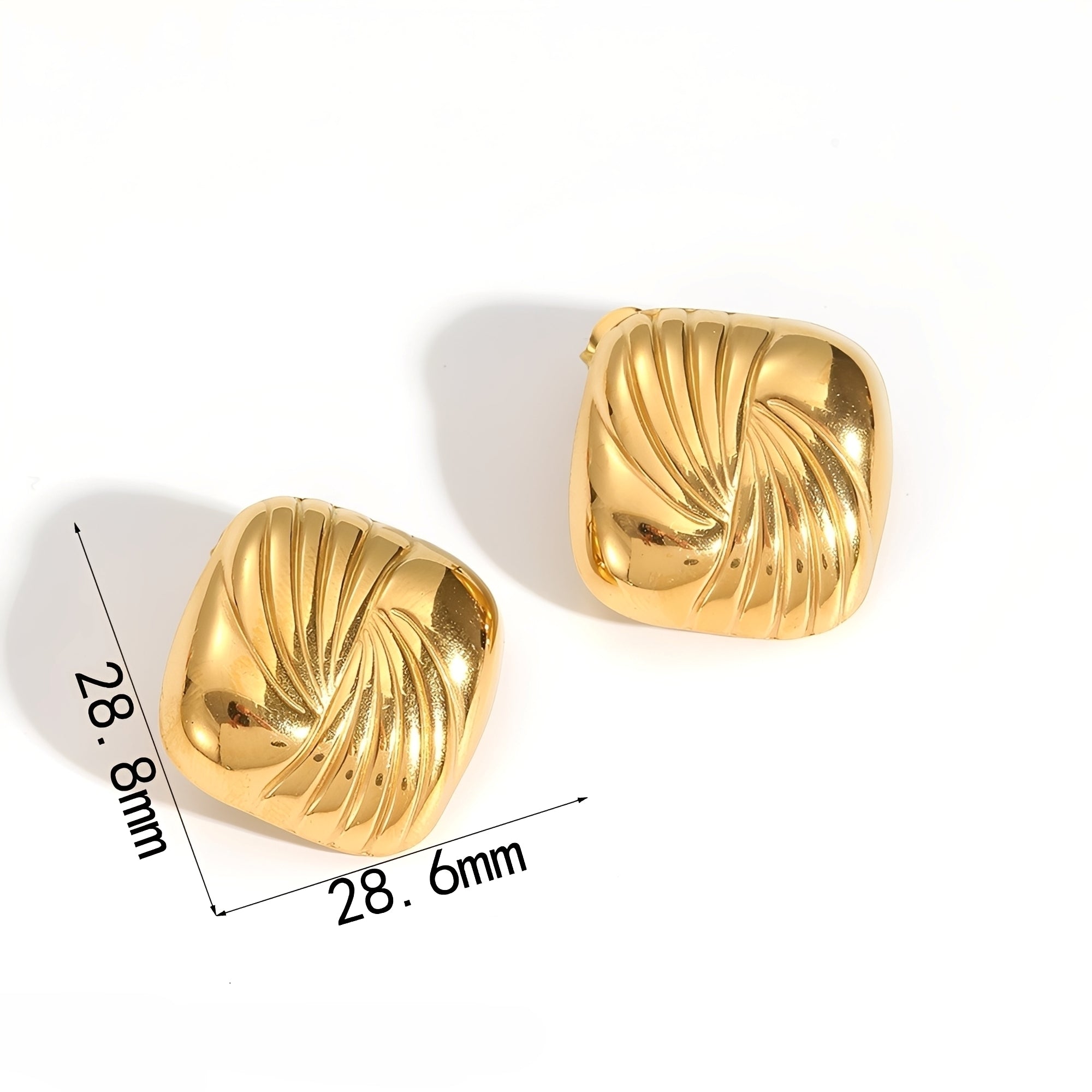 Kaia – Geometrische Titanstahl-Ohrringe
