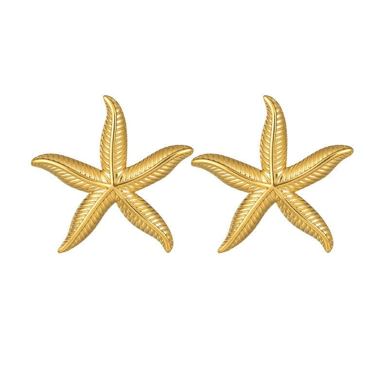 Pien – Goldene Seesternohrringe