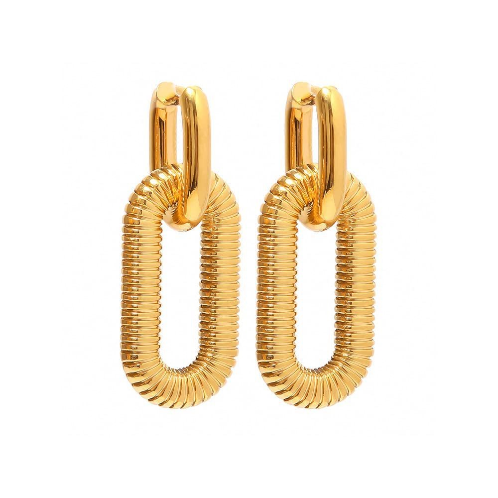 Mariz – Glänzende Cuban Chain Ohrringe