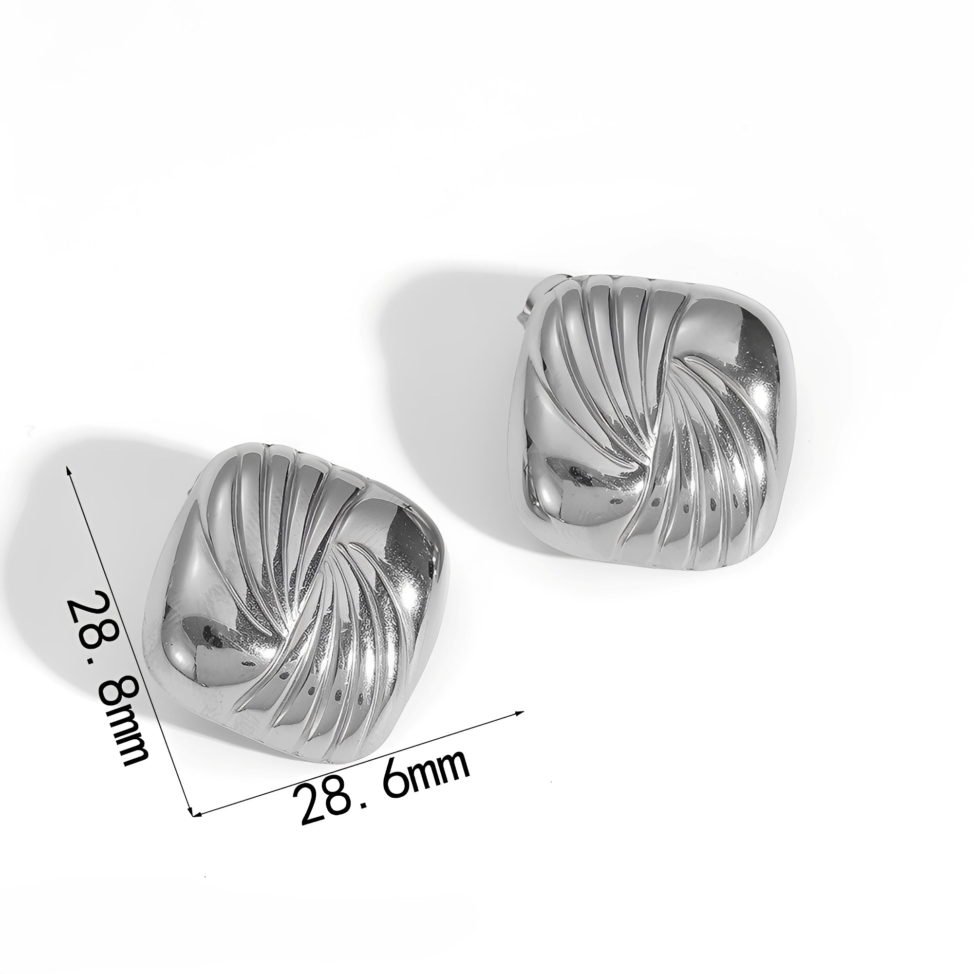 Kaia – Geometrische Titanstahl-Ohrringe