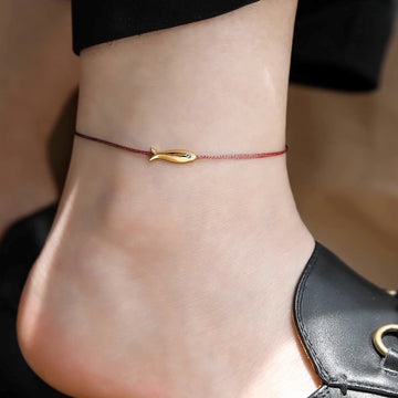 Solara – Feines Glitzer-Fußarmband