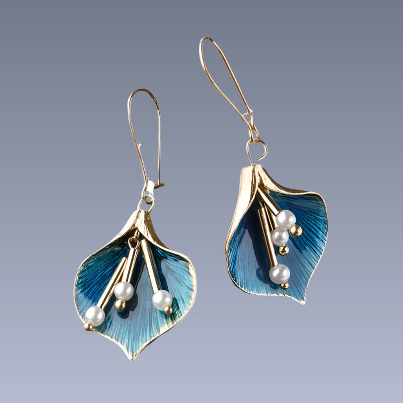 Yara – Vintage Silber Lotusblumenohrringe