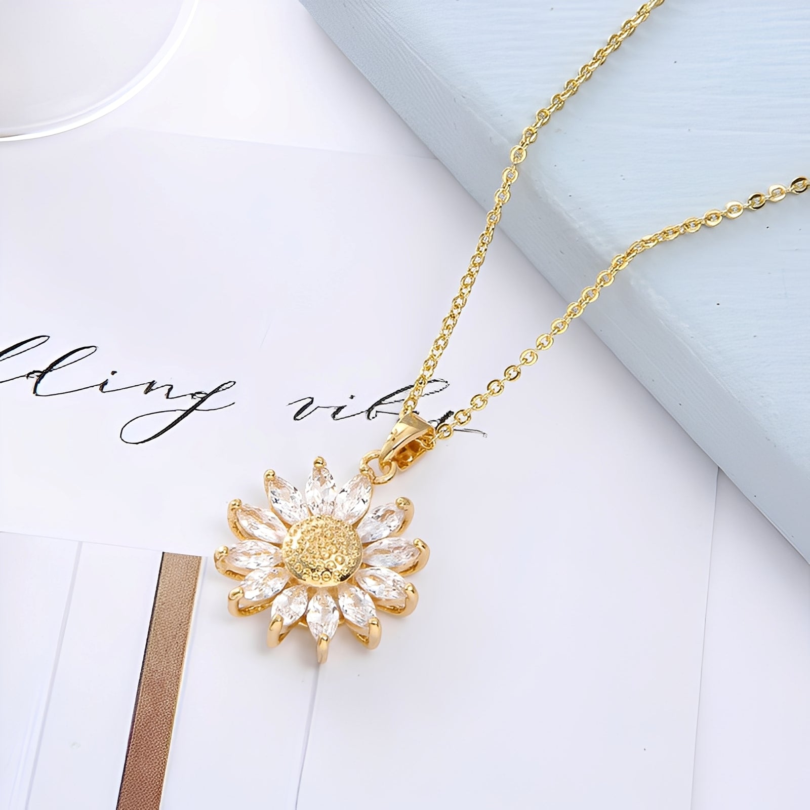 Elina – 18 K Goldset auf Kupfer