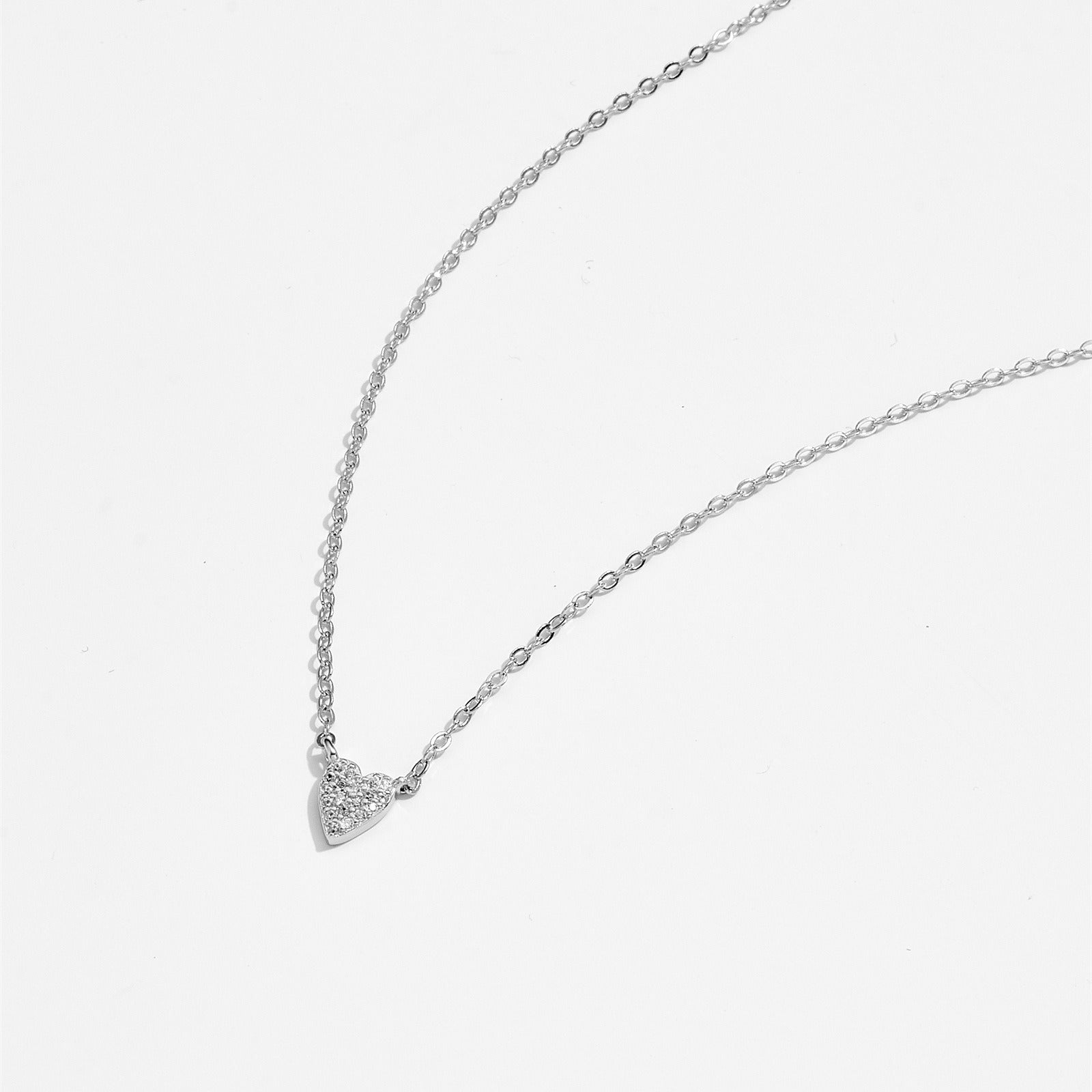 Juliet – Herz-Halskette aus 925 Sterling Silber mit Diamant