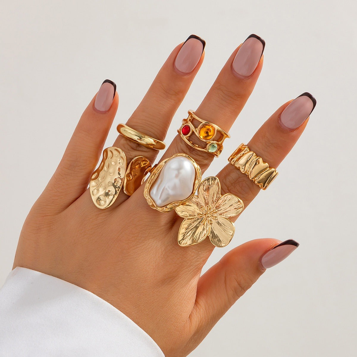 Merina – Set aus 6 Statement-Ringen