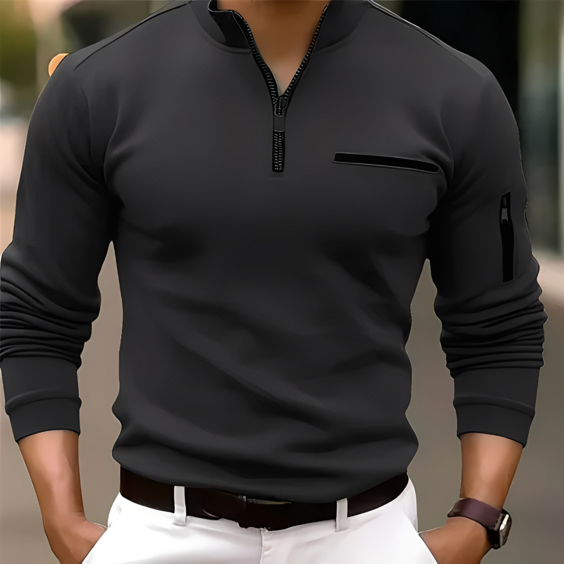 Marco - Modischer Pullover mit Zipper
