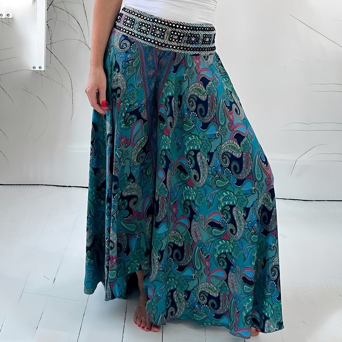 Jasmin - Schicker Rock mit Ethno-Muster für Damen