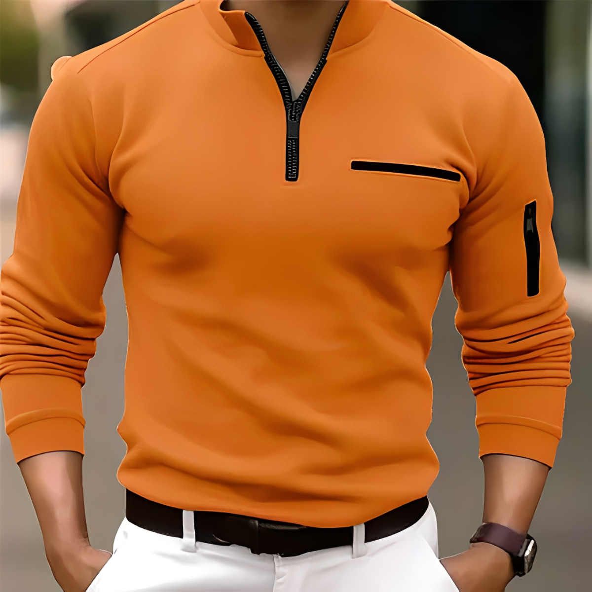 Marco - Modischer Pullover mit Zipper