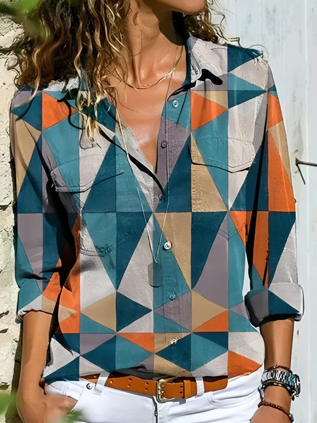 Kathleen - Schicke Bluse mit kreativem Design für Damen