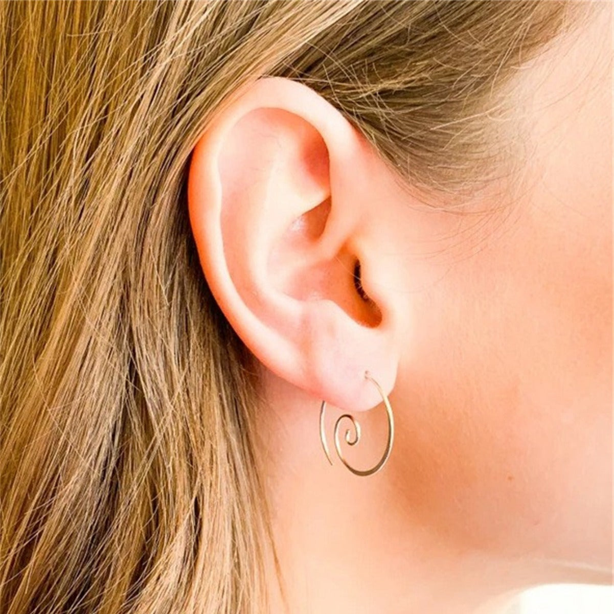 Yara – Boho-spiralohrringe aus Silber