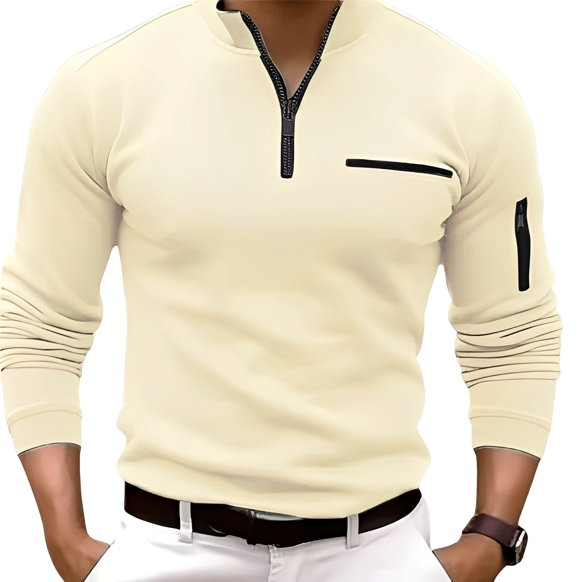 Marco - Modischer Pullover mit Zipper