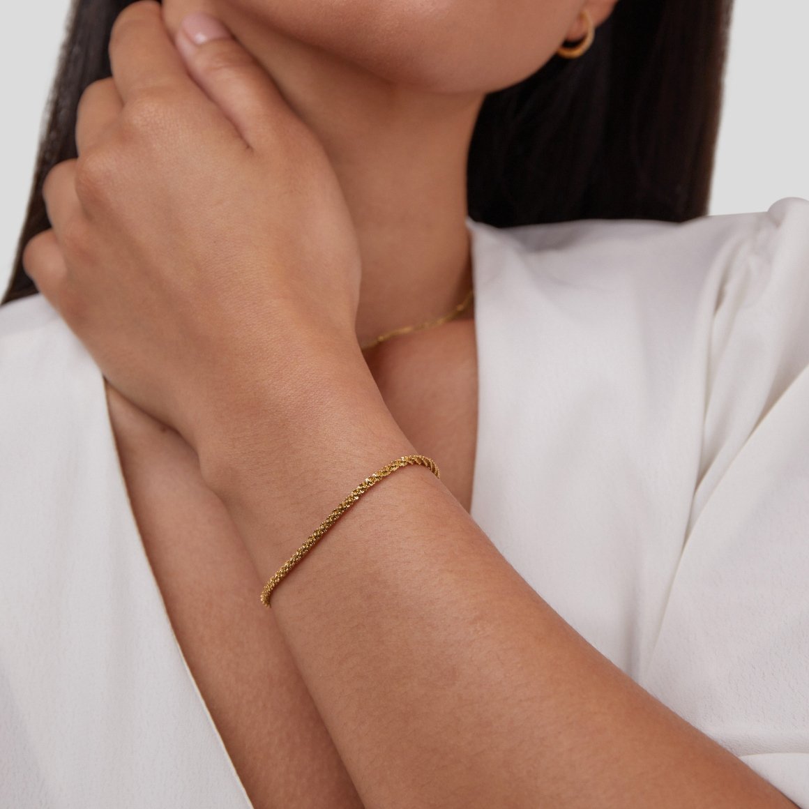 Kai – Raffiniertes 18K Goldarmband