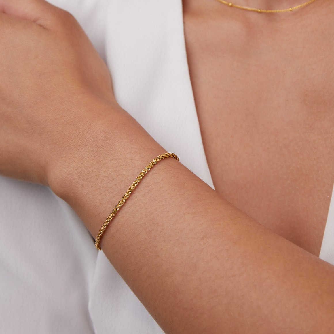 Kai – Raffiniertes 18K Goldarmband